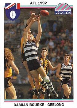 1992 AFL Regina #87 Damian Bourke Front